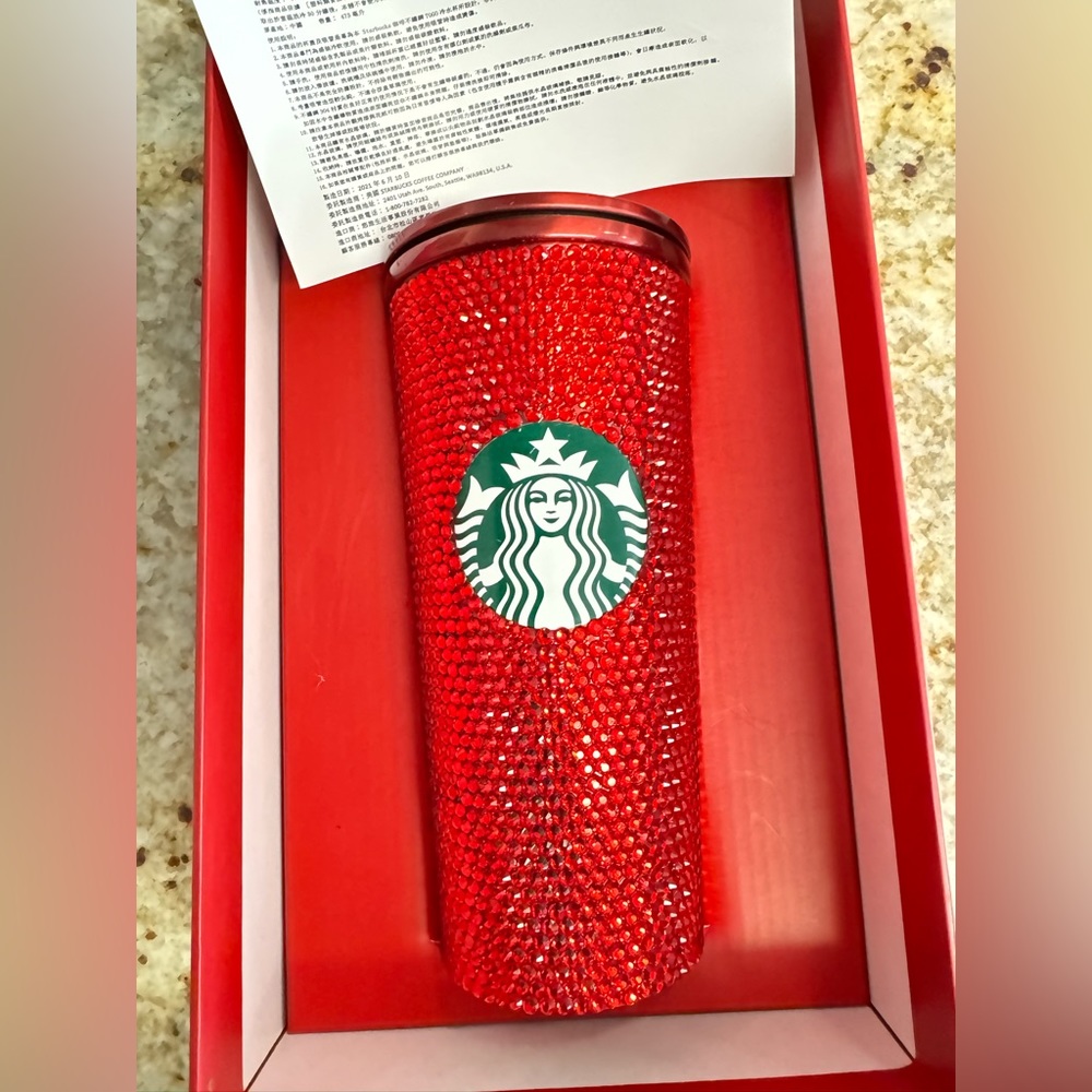 Indonesia Starbucks, limited edition rhinestone cup